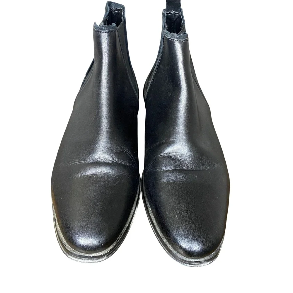 ASOS black leather